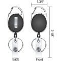Miniatyrbilde 4 av 4: Pakke med uttrekkbar nøkkelring, uttrekkbar ID-kortholder nøkkelrull, uttrekkbar nøkkelholder for ID-kortholder, kortholder, nøkkelkort