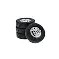Miniatyrbillede 4 af 5: 8 stk. gummihjul til D12 Mini 1/16 Rc lastbil reservedele tilbehør