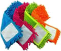 4 stk. mikrofiber mopprefill erstatningshoder Støvgulvklut Rengjøring Vaskbare puter Mopphode (assorterte farger), 12*40cm