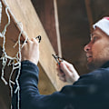 Miniatyrbild 5 av 5: 120-pack Julbelysningsklämmor Utomhus - Vattentäta Julbelysningshängare Rännkrokar För Julhelgen Svart Yw1