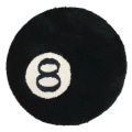 Miniatyrbillede 1 af 5: Stue Flocked Tæppe Anti-Skridsikker Sofa Bord Gulvmåtte Snavsbestandig Soveværelse Sengekant Pude Sort 60x60cm