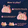 Pikkukuva 4 / 5: Elektroninen valaistu Pop Quick Push -pelikonsoli Fidget -lelut Poppet Sensory Toy Push Pop Bubble Toy Stress Relief Puzzle -peli lapselle Pink