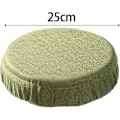 Miniatyrbild 2 av 7: Hopfällbar pallkudde Sittdyna för stol Teleskopisk pallkudde Inomhus Utomhus Stadion Pallöverdrag Rund för ryggsäckssovrum Green Imitate linen