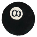 Miniatyrbillede 4 af 5: Stue Flocked Tæppe Anti-Skridsikker Sofa Bord Gulvmåtte Snavsbestandig Soveværelse Sengekant Pude Sort 60x60cm