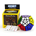 Pikkukuva 3 / 5: Qiyi Megaminx taikakuutio 3x3 tarraton dodekaedri nopeuskuutiot aivopähkinä kierrepalapeli lelu Megaminx Fidget-lelut Cubo Rubix Black
