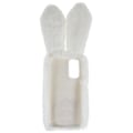Miniatyrbild 5 av 5: För Xiaomi Redmi Note 11 4g (qualcomm) Fuzzy Fluffy Bunny Ear Case Mjuk Plysch Flexibel Tpu Strass Dekor Baksida White