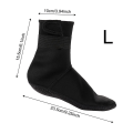 Pikkukuva 2 / 5: Neopreenisukat, 3mm vesisukat naisille ja miehille, vedenpitävät sukelluspukusukat L 42 44 Black