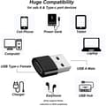 Miniatyrbilde 2 av 5: USB-adapter - USB type A (hann) til USB-C (hunn) - USB 3.1 Svart