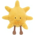 Miniatyrbilde 1 av 5: Amuseable solpute, gul morsom sol plysj pute, kawaii sommer solskinsplysj, sofa pute pute bil nakkepute (11,8 tommer)
