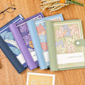 Miniatyrbillede 3 af 5: A5 B5 Ringbind Notesbog 120 Sider Kunstlæder Omslag Linjeret Løsblad Notesbog Metal Trykknap Personlig Journal Light Blue A5