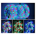 Miniatyrbillede 4 af 5: Led-strimmelbelysning 5m, 5050 Rgb-led-strimler med 24-tasters IR-fjernbetjening og strømforsyning, 1 rulle med farveskiftende led-båndlys til soveværelse, hjemmets loft
