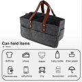 Miniatyrbillede 4 af 5: Baby Ble Caddy Organizer Holder Brusekurv Børneværelse Opbevaringsbeholder Bil Opbevaringskurv Servietter Legetøj