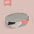Miniatyrbild 2 av 5: Kattklösbräda Säng Lounge Soffa för Innekatter Oval Form 17\"x13\", Kitty Cat Scratching Pad Återvunnen Wellpapp Klösbräda Långvarig Möbel