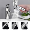 Miniatyrbilde 3 av 5: Håndholdt dusjsett for servant, håndholdt dusjhode for baderomskran, håndholdt dusjhode med 3 spraymoduser for hårvask, baderomsvask