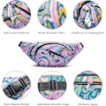 Pikkukuva 3 / 4: Bum Bag - Long Keeper Large Fashion Bumbag naisille ja miehille, 4 taskua Säädettävä vyölaukku juoksuun, vaellukseen, koiranulkoilutukseen ja ulkoiluun