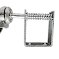 Miniatyrbilde 4 av 4: 4 tommers heavy duty gummidempet fjærbelastet portdørhjul Caster fjærhjul hjem portdør rulle (1 stk, svart)