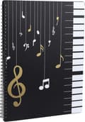 Musikmappe til noder ved afspilning af A4-papirdokumenter, holder til opbevaring, 30 lommer, nodeskrift, musikmappe til bord