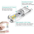 Miniatyrbild 3 av 5: G9 LED-lampor 1,5 W motsvarande 20 W halogen kallvitt ljus 6000 K, AC 220-240 V, ej dimbar, minilampa, flimmerfri, 10-pack - WELLNGS