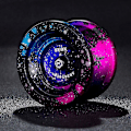 Miniatyrbild 1 av 3: Magisk professionell jojo, fallskydd, slitstark jojo, ble-kullagerleksaker Black-Blue