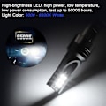 Pikkukuva 3 / 5: H1 Led -ajovalopolttimo, 1500lm Mini Led H1 -polttimot Auton muunnossarja, Plug And Play Halogeenin vaihto, Lähi- ja kaukovalot, Canbus 2 pcs