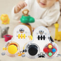 Miniatyrbilde 4 av 5: Naievear Fidget Pad-leker Stressavlastning Vibrerende farge Fingerfleksibilitet Håndleker Fidget Pad for avslapping Multicolor