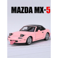Miniatyrbild 5 av 5: 1/32 Mazda MX-5 Miniatyr Diecast Mx5 Roadster Leksaksbilsmodell Ljud & Ljus Dörrar Öppningsbara Samlingspresent För Barn Pojke Kid-Yvan Red
