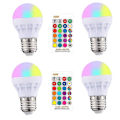 Miniatyrbilde 2 av 5: 4 stk E27 Smart Control Lamp LED RGBW Dimbar