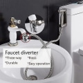 Miniatyrbild 4 av 5: Växla kranadapter diskbänkdelare avledningsventil vattenkrananslutning för toalettbidé dusch kökstillbehör