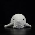 Miniatyrbillede 2 af 4: 2024 Ny Sød Dugong Dugon Blød Plys Legetøj Manatee Dukke Simulation Kælen Livagtig Dudongidae Havdyr Model Børn Gave 36cm