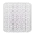 Stuff Certified Pop It - Fidget Anti Stress Leksak Bubbla Leksak Silikon Kvadrat Vit