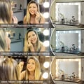 Miniatyrbillede 5 af 7: Makeup spejl med belysning 2-14 dæmpbare LED-lys, 3 farvetilstande (kun lys, intet spejl) - WELLNG 2 lights