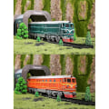 Miniatyrbilde 4 av 5: Barn Simulering 1:87 Legering Internt-forbrennings Lokomotiv Modell Leke Acousto-optisk Tog Leke For Ch