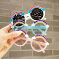 Miniatyrbillede 5 af 5: Børns Solbriller Piger Drenge Solbriller Unisex, Polariseret Søde Regnbue Solbriller Uv 400 Solbriller Multi-farve Valgfri White