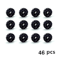 Pikkukuva 1 / 4: 48 kpl Moc Tiilet Kaupunki Pyöräsarja Tekniset Osat Luovat Rakennuspalikat Auto Kuorma-auto Ajoneuvon Pyörät Rengas Akseli Tarvikkeet Lelut Lapsille 46 pcs