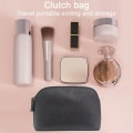 Miniatyrbillede 4 af 5: Makeup taske lille rejse kosmetik taske kosmetik arrangør pung til kvinder Black