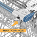 Miniatyrbillede 4 af 5: Universal indkøbsvogn nøglebrik 2 stk. Universal indkøbsvogn token nøgle chip indkøbsvogn aftagelige nøgler token mønt nøglering til indkøbsvogne