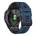Miniatyrbillede 1 af 5: Til Garmin Tactix Delta/enduro Horisontale Striber Silikone Udskiftningsurrem Armbånd Multicoloured D