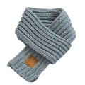 Miniatyrbilde 1 av 5: Sinknap Barn Vinter Skjerf Tykk Ensfarget Strikket Myk Høy Elastisk Hold Varme Gutter Og Jenter Lett Hals Wrap For Daglig Bruk One Size Grey