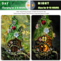 Miniatyrbillede 4 af 5: FORTRYLLENDE HAVE Fehus Grøn Blomster Ornament Udendørs Dekoration Fehave Tilbehør Statue Alfe Pixie Feer Hjem