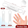 Miniatyrbillede 2 af 7: Magnetisk Penneholder, 4 stk. Justerbar Penneholder i Silikone til Skrivebord, Køleskab, Whiteboards, Kontor Tilbehør Penneholder White