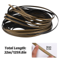 Miniatyrbillede 4 af 5: 32m Patio Møbler Reparation Høj Styrke Plast Rattan Flet Kit Flad Bærbar Ny Gold