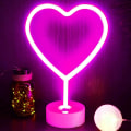 Miniatyrbilde 2 av 7: Lyshjerte Neonlys LED Neonlys for soverom USB/batteridrevet Kjærlighetshjerte Neon Skilt Neon Rosa Skilt Kvinner Estetisk Rom Bryllupsdekor