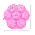 Miniatyrbillede 2 af 5: Kat og hund pote silikoneform isterninger cookies slikbakke fødevarekvalitet 8 hulrum chokolade slik isterninger (blå+pink) Hy