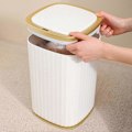 Miniatyrbillede 3 af 5: 1 stk Smart Automatisk Skraldespand Køkken Badeværelse Toilet Skraldespand med Låg Vandafvisende Skraldespand