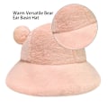 Miniatyrbillede 3 af 5: Spand med søde fiskerhat Vinter Hold Varme Sjov Leopard Print pink