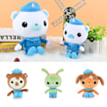 Pikkukuva 3 / 4: Octonauts Merieläimet Pehmolelut Barnacles Kwazii Peso Täytetty Nukke, lahjat faneille Lasten lelu-11,8 tuumaa Kb Green