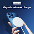Miniatyrbillede 3 af 5: MagSafe-oplader til Apple iPhone - Magnetisk trådløs opladningsplade