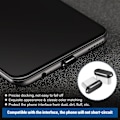 Miniatyrbild 3 av 5: 4 stycken (svart) USB C dammskydd Typ-C-skydd Kompatibel