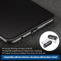Pikkukuva 3 / 5: 4 kappaletta (musta) USB C -pölypistokkeet Type-C -suojus Yhteensopiva