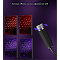 Miniatyrbillede 2 af 5: 2 stk. Mini LED-projektionslampe Stjernehimmel Usb, bærbar stjerneprojektionslys egnet til bil, hjemmefest